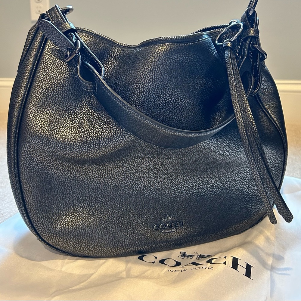 Coach shoulder/crossbody bag - gun metal grey